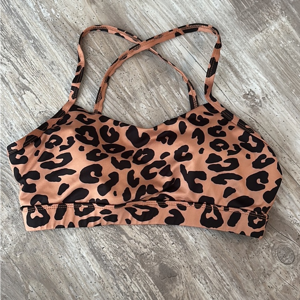 Leopard sports bra